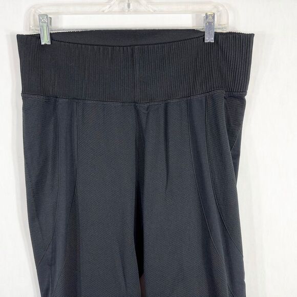 Old Navy Plus Size 2X Activewear Leggings Black Textured High‎ Rise Pants 1372 - Picture 3 of 8